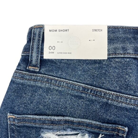 NWT AMERICAN EAGLE Super High Rise Cuffed Mom Short Sz 00 Stretch - Picture 12 of 13